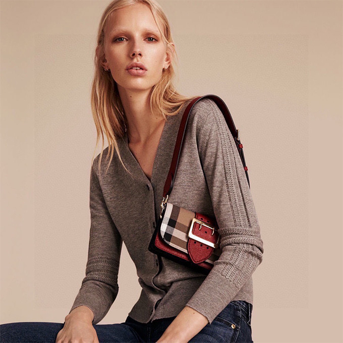 burberry the buckle small crossbody bag